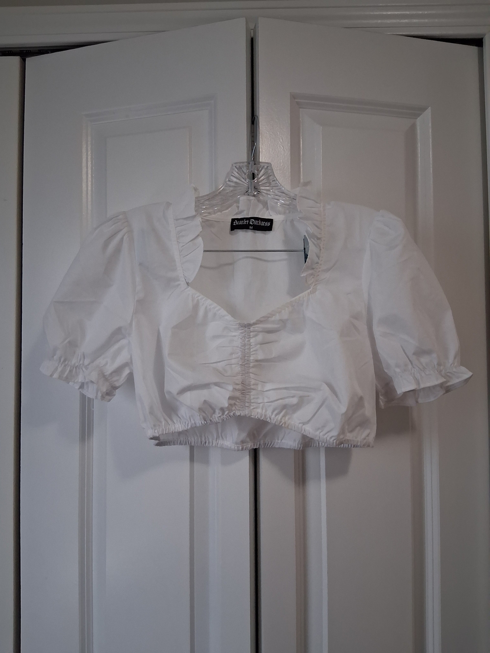 Scarlet Darkness Cropped Blouse